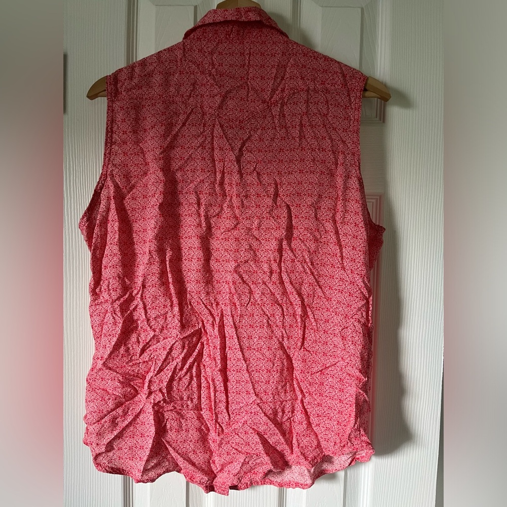 Wrangler Sleeveless Button Button Up - image 4